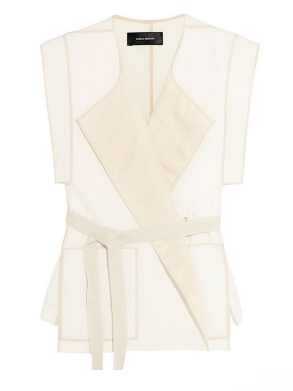 Isabel Marant Belted Vest 40/US 8/M NWT